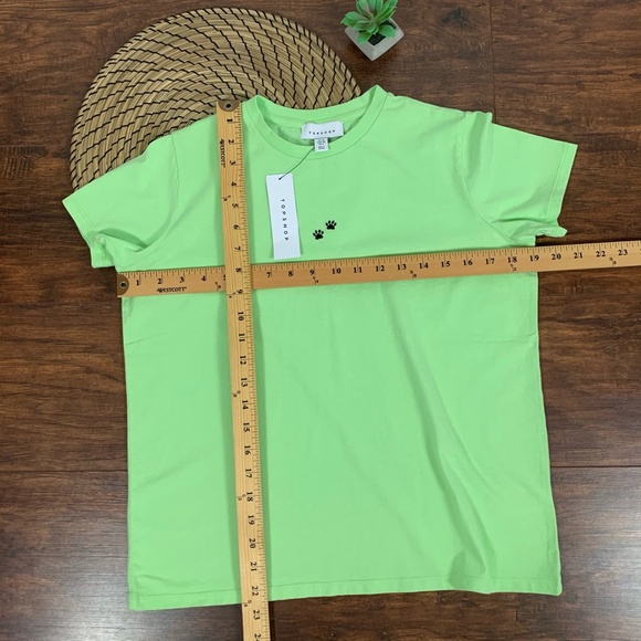 TOPSHOP S/S Paw Graphic Crew Neck Tee T-Shirt - Picture 7 of 7